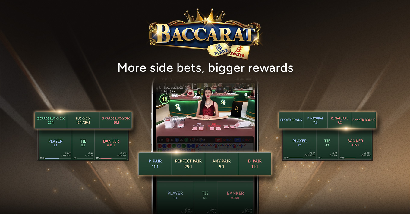 Baccarat đã ra mắt cược phụ!