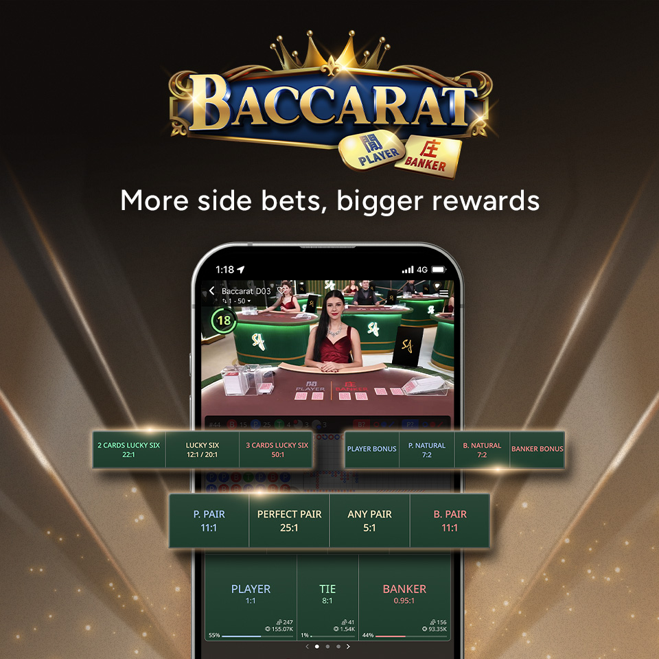 Baccarat đã ra mắt cược phụ!